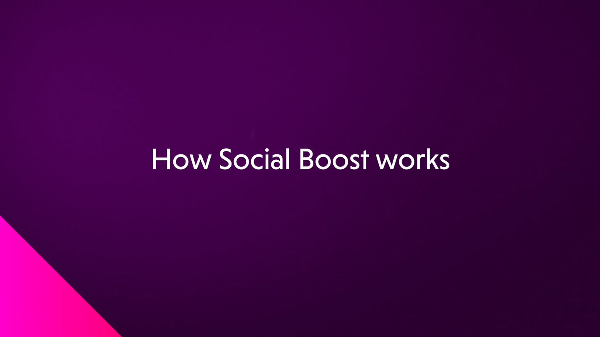 MiQ - How Social Boost works
